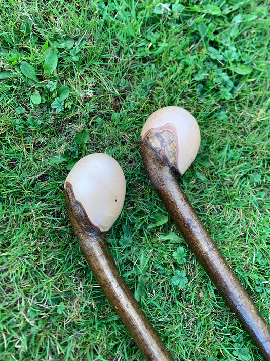 Hazel Walking Stick | Cane | Wood Hiking Cane | Natural Handmade | Trekking Pole | Outdoors | Gift | Blackthorn