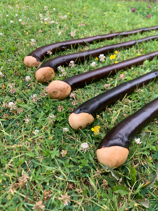 Chestnut Walking Stick | Cane | Wood Hiking Cane | Natural Handmade | Trekking Pole | Outdoors | Gift | Blackthorn