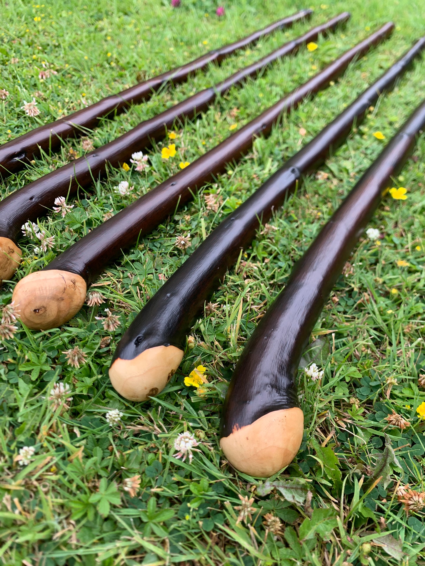 Chestnut Walking Stick | Cane | Wood Hiking Cane | Natural Handmade | Trekking Pole | Outdoors | Gift | Blackthorn